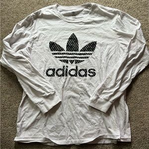 Men’s light gray adidas long sleeve